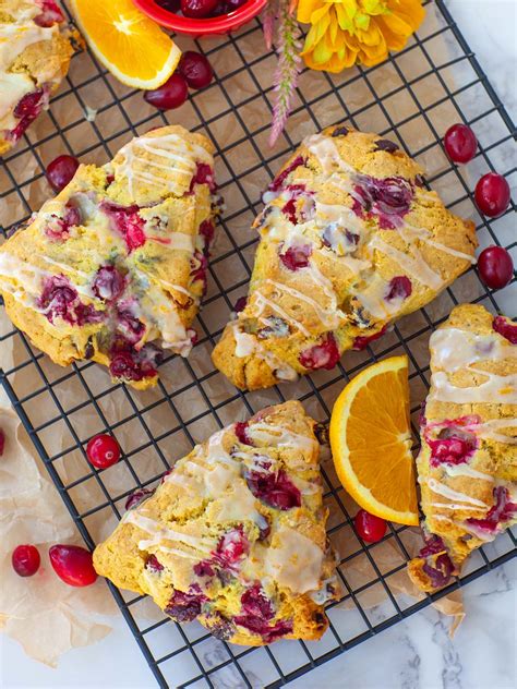 Bakery Style Cranberry Orange Scones Video Tatyanas Everyday Food