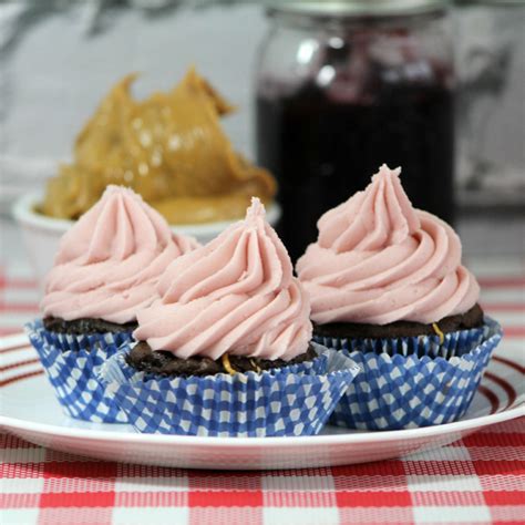 Peanut Butter And Raspberry Jelly Cupcakes April Golightly