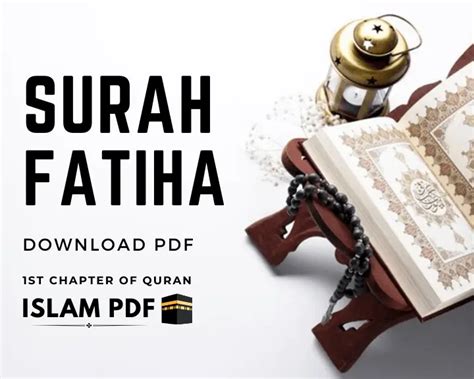 Surah Fatiha Pdf Translation Benefits Quick Review