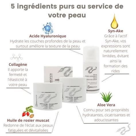 Skineance Venin De Serpent Serum Et Cr Mes Jour Serum Et Cr Me Anti