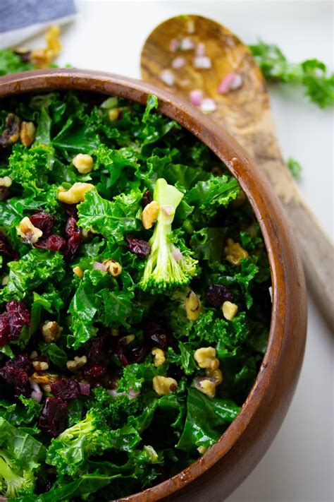 Kale And Broccoli Salad With Sweet And Sour Dressing My Forking Life