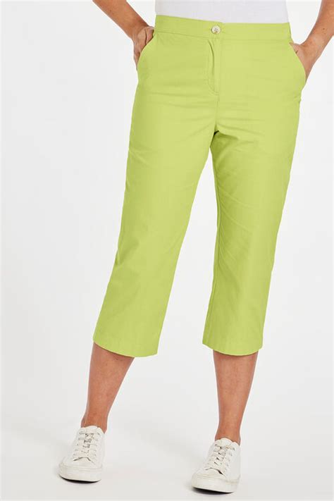 Cropped Elasticated Trousers Bonmarché
