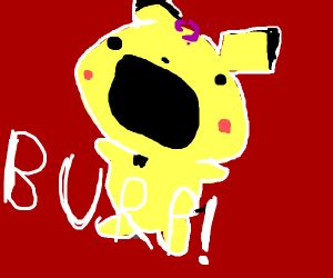 BUFF ASS PICHU Looks Down At Pikachu Drawception