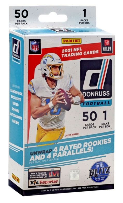 Panini Donruss Nfl Football Hanger Box With Cards Pristine