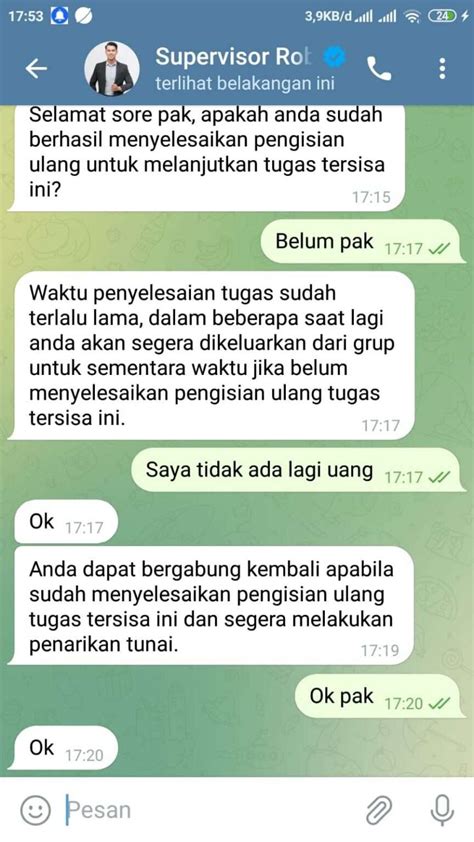 Penipuan Modus Kerja Online Sampingan Dengan Menjalankan Berbagai Misi