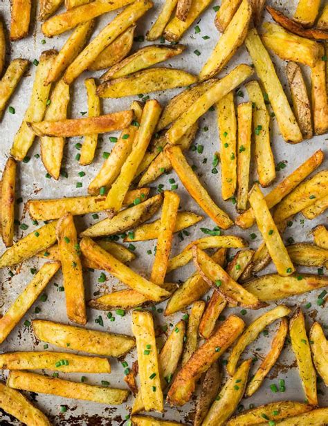 Homemade French Fries Crispy Baked Fries