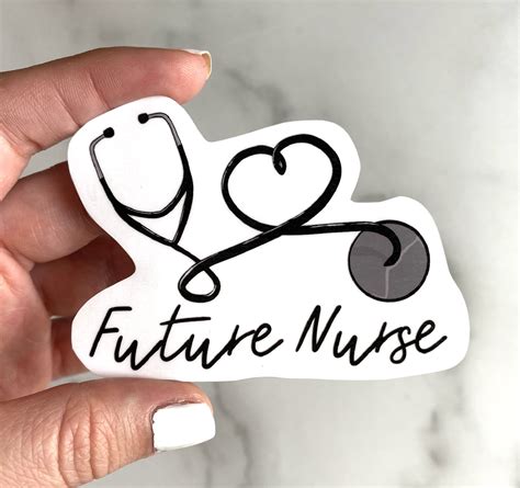 Future Nurse Sticker Medicine Vinyl Sticker Gift For Etsy