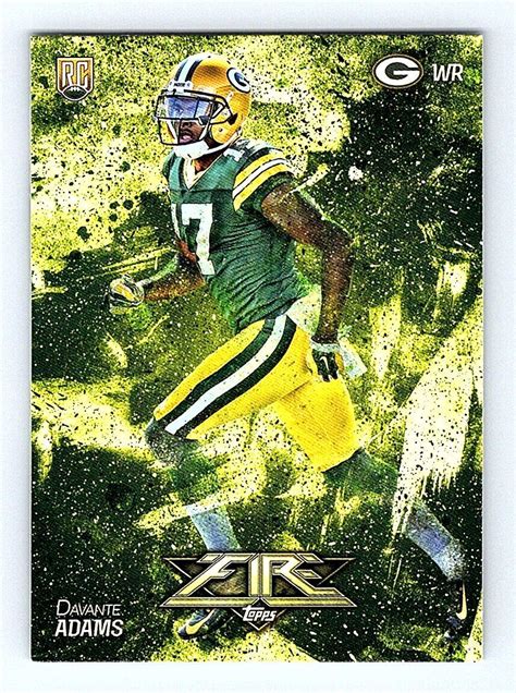 Topps Fire Davante Adams Rc Ebay