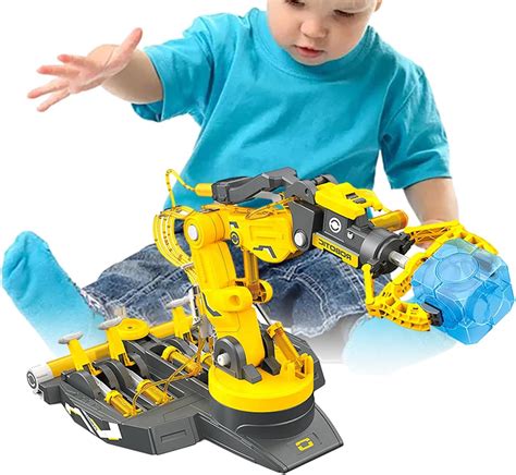 mão robótica Brinquedos construção STEM braço robótico hidráulico