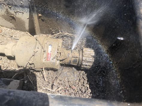 Is this a watercare issue? Leaking connection between water meter and