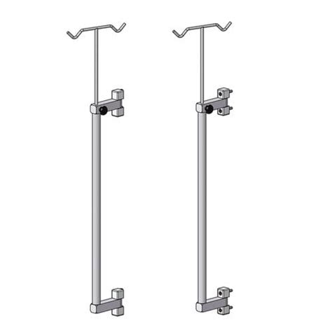 Wall Mounted Iv Pole Everest Tecnovet Sl 2 Hook Animal Cage