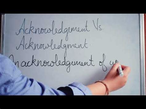 Acknowledgement Vs Acknowledgment Difference Between Acknowledgement