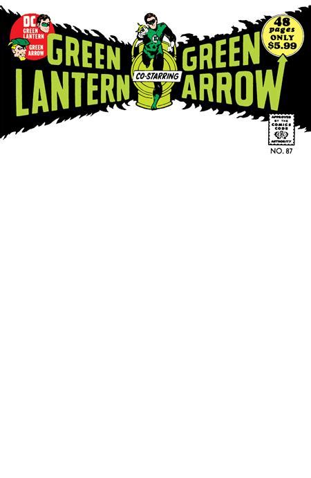 Green Lantern Green Arrow 87 Facsimile Edition Blank Card Stock