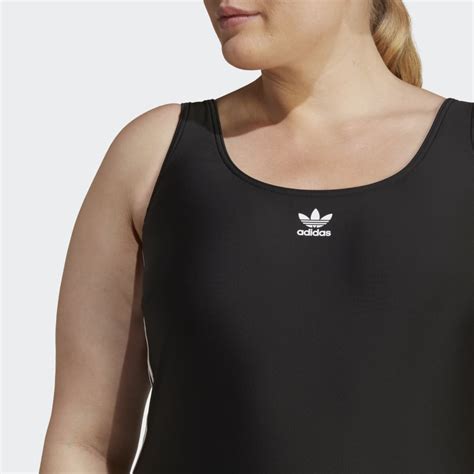 Adidas Adicolor 3 Stripes Swimsuit Plus Size Black Adidas Uae