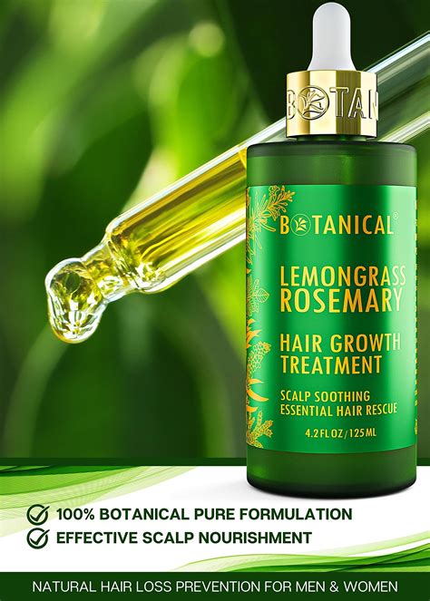 Botanical Hair Growth Lab Hair Loss Treatment Lemongrass Rosemary Scalp Soothing Hair