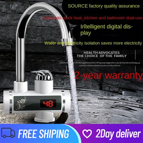 Electric Hot Water Faucet Kitchen Instant Water Heater Seconds Fast Hot And Cold Dual Use