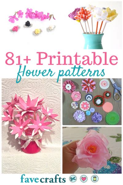 81+ Printable Flower Patterns | Paper flower template, Printable flower ...