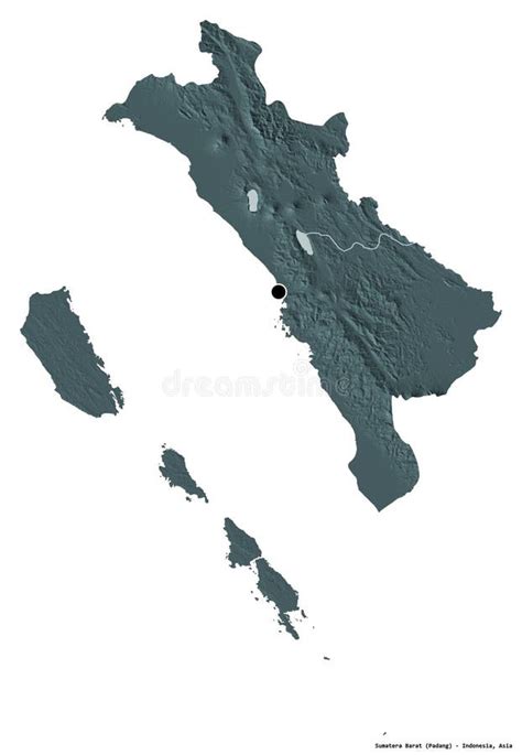 Sumatera Barat, Province of Indonesia, on White. Administrative Stock Illustration ...