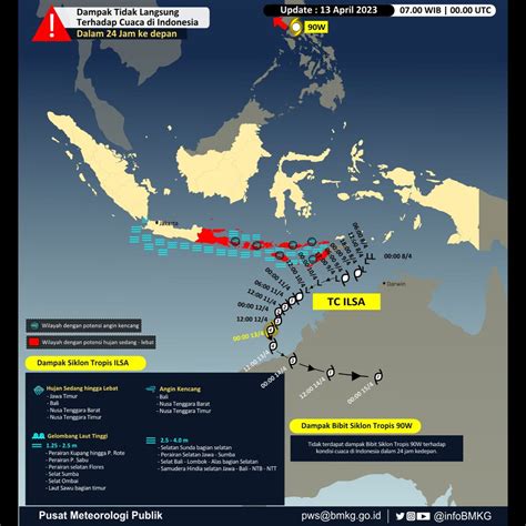 Bmkg On Twitter Halo Sobat Bmkg Siklon Tropis Ilsa Terpantau Di