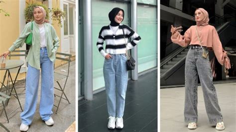 10 Ide Padu Padan OOTD Hijab Simple Dengan Celana Jeans Tampil Casual