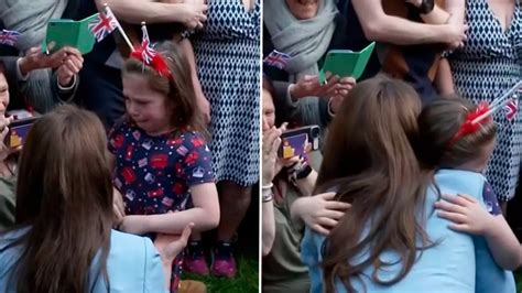 Adorable Moment Princess Kate Consoles Crying Girl With A Hug News Tyla