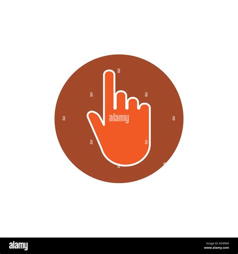 Click Sign Vector Illustration Flat Design Stock Vector Image And Art