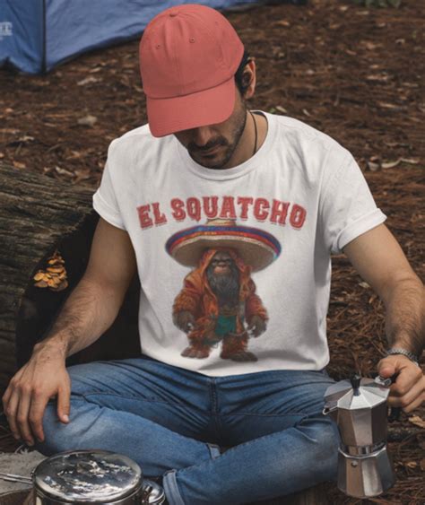 El Squatcho Png Funny Yeti Camping Western Bigfoot Poncho