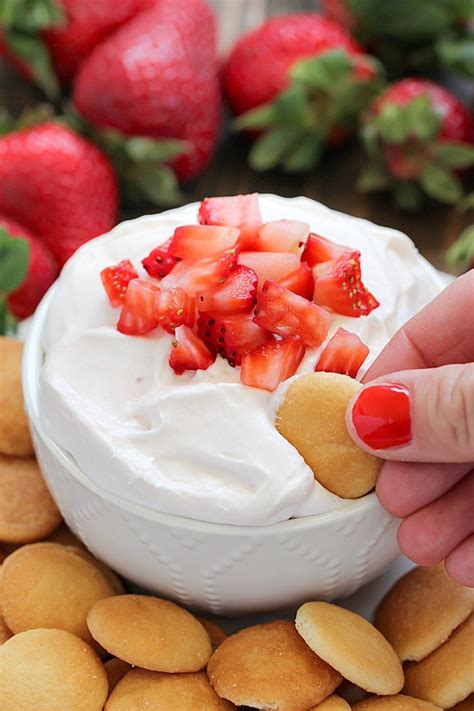 Strawberry Cheesecake Dip Yummy Healthy Easy