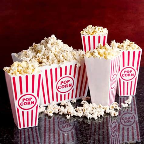 Classic Popcorn Containers 4 Square X 8 Deep Novelty Place