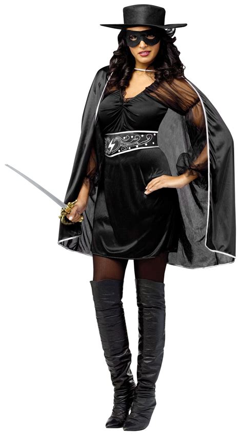 C943fw Masked Madam Zorro Adult Women Fancy Dress Halloween Outfit