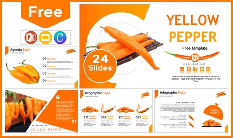 Plantilla de Ají Amarillo Plantillas para PowerPoint y Google Slides