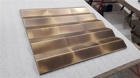 Section Of A Set Of 60 Aged Brass Wall Feature Panels Brass Wall Art Brass Interior Wall