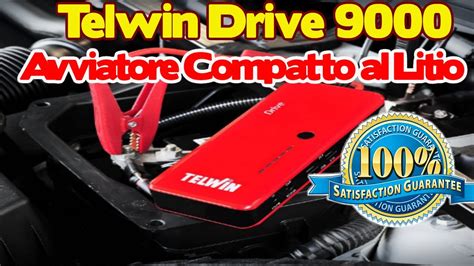 Telwin Drive 9000 Avviatore Compatto Al Litio 12V Power Bank YouTube