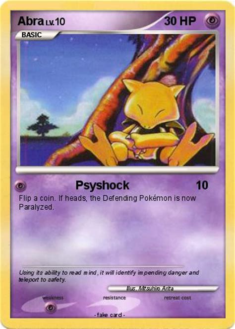 Pokémon Abra 143 143 - Psyshock - My Pokemon Card