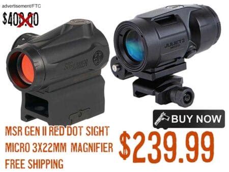 Sig Sauer Romeo Msr Gen Ii Red Dot Sight Juliet Micro X Mm