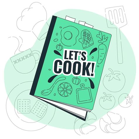 Free Vector | Recipe book concept illustration