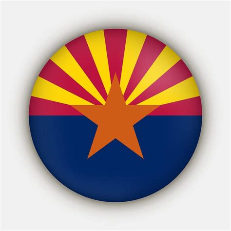 Arizona state flag. Vector illustration. 12680035 Vector Art at Vecteezy