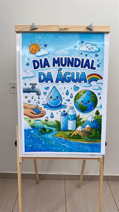 Cartazes Dia Mundial Da Agua - Cartazes Dia da água – Na ponta do lápis