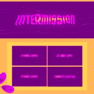 X Animated Pink Neon Twitch Screens Pink Cute Offline Etsy