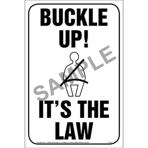 Buckle Up Caution Signs