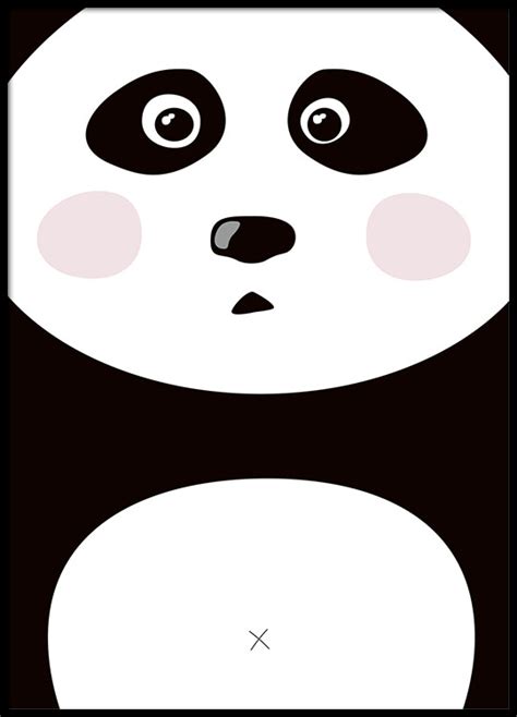 Poster With Panda For Kids Room