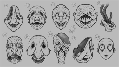 Little Nightmares Faces | Concept art pile #3 by AngoDrag0n on DeviantArt