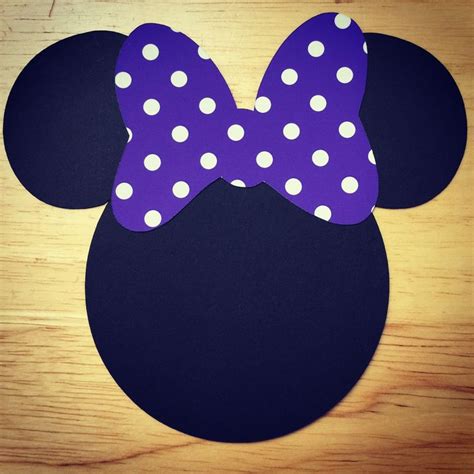 Minnie Mouse Cut Outs With Bows Various Sizes And Colors Etsy
