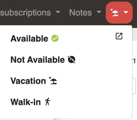 Availability Status