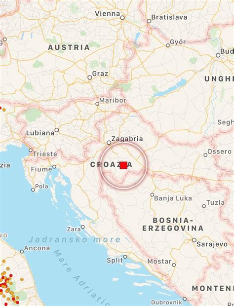 Scossa Di Terremoto In Croazia Lievemente Avvertita Anche A Trieste