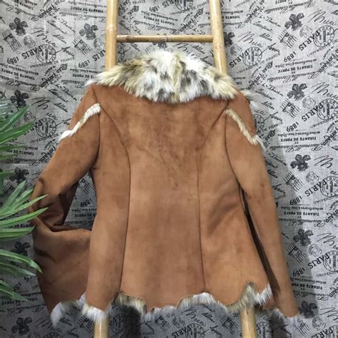 Other Womens Size S Faux Fur Brown Jackets