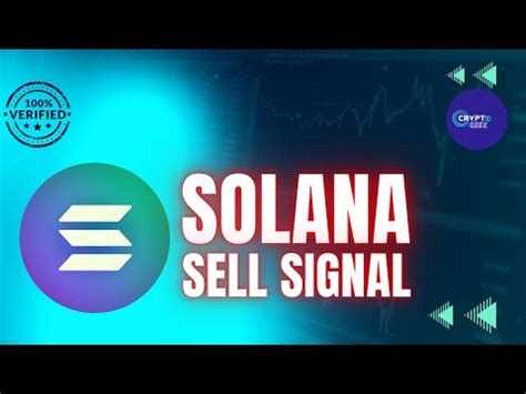 SOLANA Sol Sell Signal SOLANA Technical Analysis Today Solana