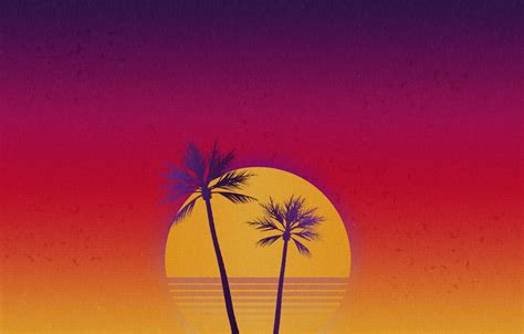 Retrowave Palm Trees Wallpapers Wallpapers Most Popular Retrowave Palm Trees Wallpapers