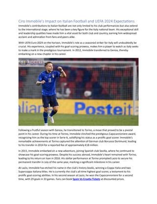 Ciro Immobile's Career Highlights and Euro 2024 Focus.pdf