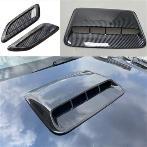 X Car Air Flow Intake Hood Scoop Vent Bonnet Decorative Cover Middle